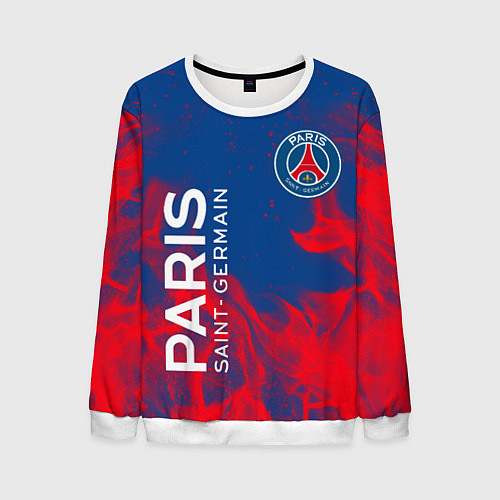 Мужской свитшот ФК ПСЖ PARIS SAINT GERMAIN / 3D-Белый – фото 1