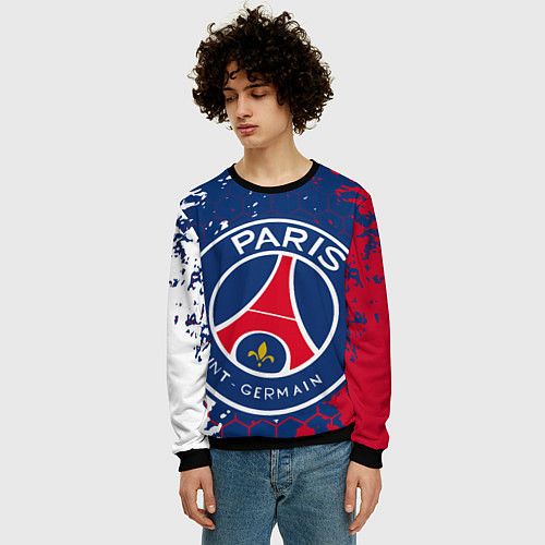 Мужской свитшот ФК ПСЖ FC PSG PARIS SG / 3D-Черный – фото 3