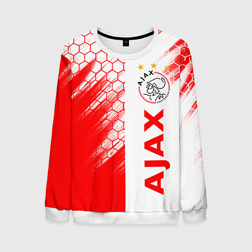 Мужской свитшот FC AJAX AMSTERDAM ФК АЯКС / 3D-Белый – фото 1