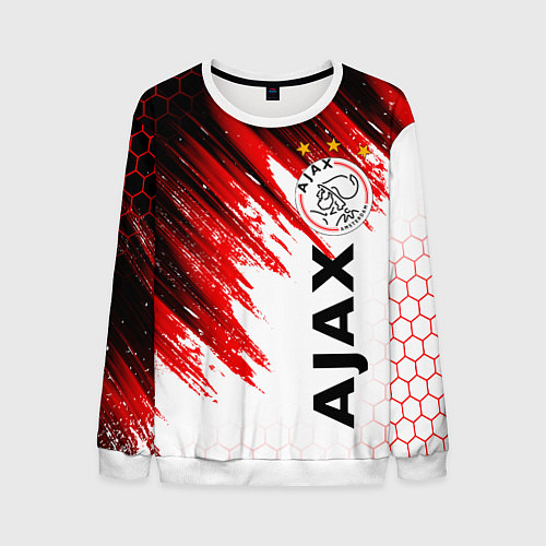 Мужской свитшот FC AJAX AMSTERDAM ФК АЯКС / 3D-Белый – фото 1