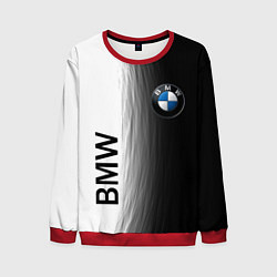 Свитшот мужской Black and White BMW, цвет: 3D-красный