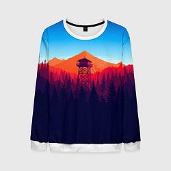 Свитшот мужской Одинокая вышка, цвет: 3D-белый