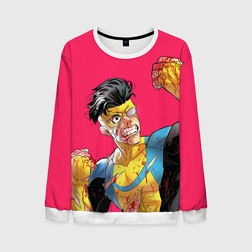 Мужской свитшот Неуязвимый / 3D-Белый – фото 1