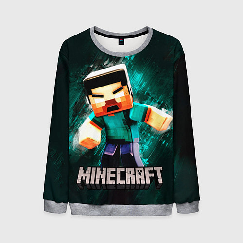 Мужской свитшот MINECRAFT / 3D-Меланж – фото 1