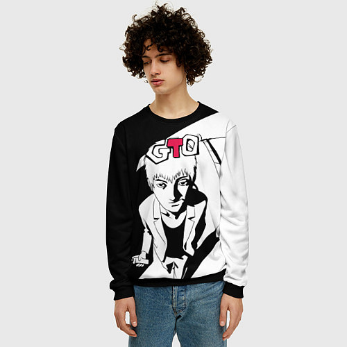 Мужской свитшот GTO / 3D-Черный – фото 3