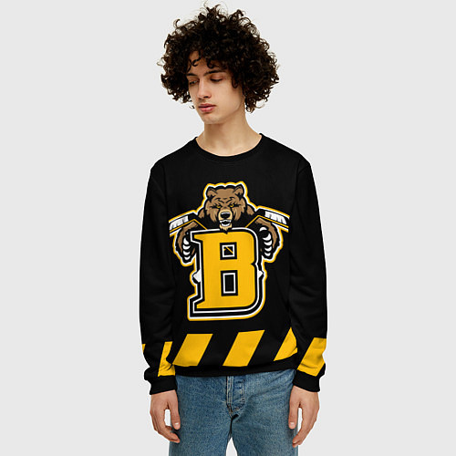 Мужской свитшот BOSTON BRUINS / 3D-Черный – фото 3