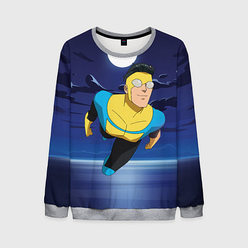 Мужской свитшот Марк Грэйсон Неуязвимый / 3D-Меланж – фото 1
