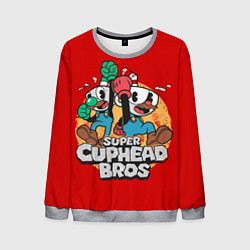 Мужской свитшот Super Cuphead Bros