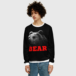 Свитшот мужской BEAR, цвет: 3D-белый — фото 2