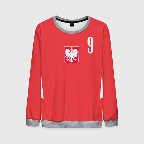 Мужской свитшот Lewandowski Poland 9 / 3D-Меланж – фото 1