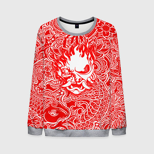 Мужской свитшот Samurai / 3D-Меланж – фото 1