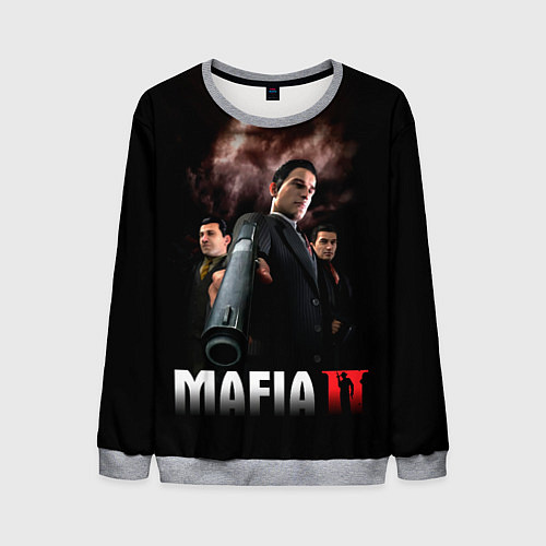 Мужской свитшот Мафиозное братство / 3D-Меланж – фото 1