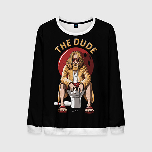 Мужской свитшот THE DUDE Big Lebowski / 3D-Белый – фото 1