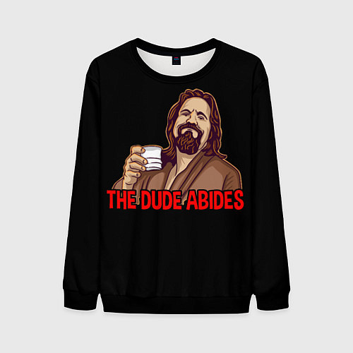 Мужской свитшот The Dude Abides Lebowski / 3D-Черный – фото 1