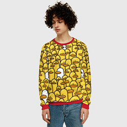 Свитшот мужской Утки, цвет: 3D-красный — фото 2