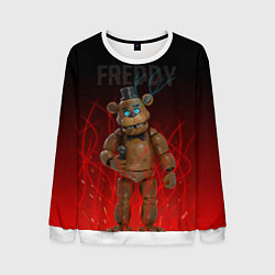 Свитшот мужской FNAF FREDDY, цвет: 3D-белый