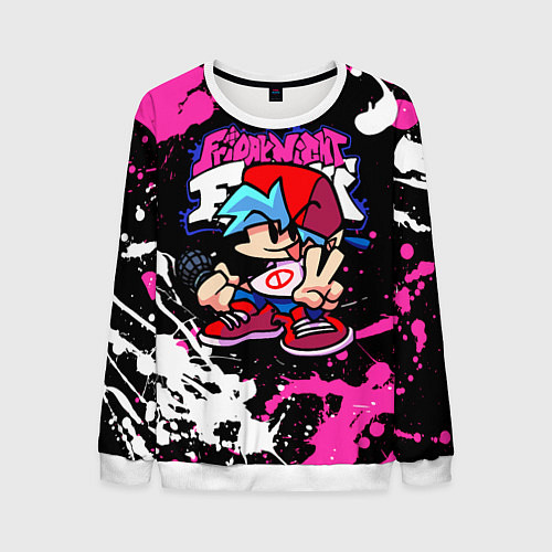 Мужской свитшот Boyfriend / 3D-Белый – фото 1