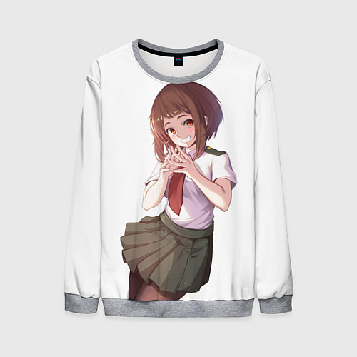 Мужской свитшот Очако Урарака хитрит замышляет по крупному - Моя г / 3D-Меланж – фото 1