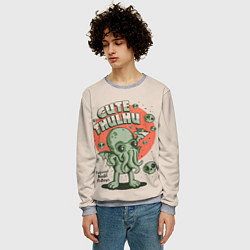 Свитшот мужской Милый Ктулху, цвет: 3D-меланж — фото 2