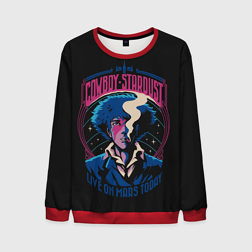 Мужской свитшот Ковбой Бибоп Ретро / 3D-Красный – фото 1