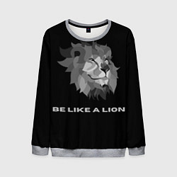Свитшот мужской BE LIKE A LION, цвет: 3D-меланж