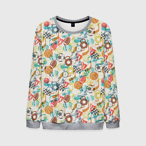 Мужской свитшот Разный Спорт / 3D-Меланж – фото 1