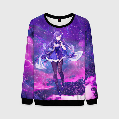 Мужской свитшот Genshin Impact Кэ Цин / 3D-Черный – фото 1