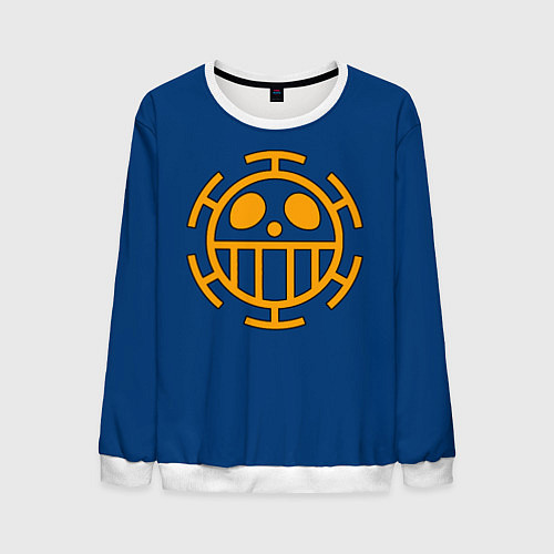 Мужской свитшот Как у Трафальгара Ло One Piece / 3D-Белый – фото 1