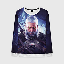 Свитшот мужской THE WITCHER GERALT OF RIVIA, цвет: 3D-белый