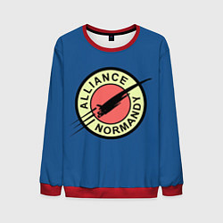 Свитшот мужской Mass effect x Futurama, цвет: 3D-красный