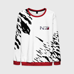 Свитшот мужской MASS EFFECT ПОСЛЕДНИЙ БОЙ БЕЛ, цвет: 3D-красный