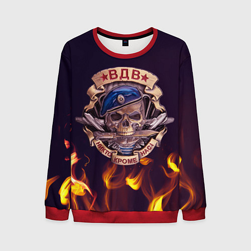 Мужской свитшот ВДВ никто кроме нас / 3D-Красный – фото 1