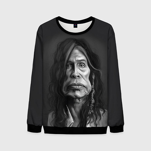 Мужской свитшот Steven Tyler AEROSMITH Z / 3D-Черный – фото 1