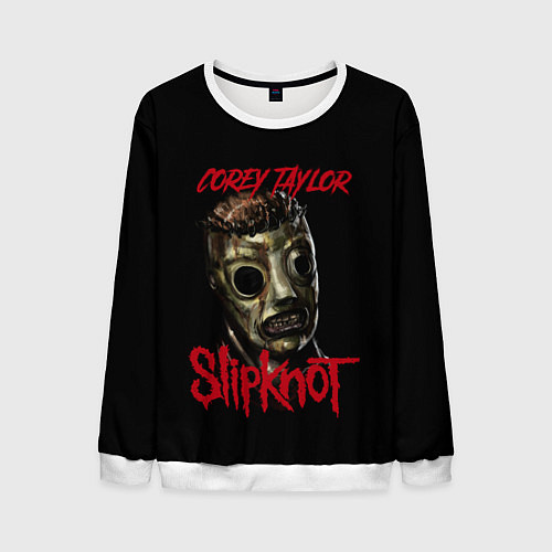 Мужской свитшот COREY TAYLOR SLIPKNOT СЛИПКНОТ Z / 3D-Белый – фото 1