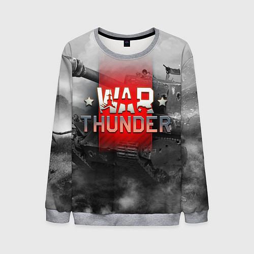 Мужской свитшот WAR THUNDER ВАР ТАНДЕР / 3D-Меланж – фото 1