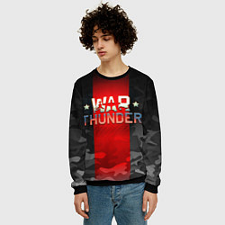 Свитшот мужской WAR THUNDER ВАР ТАНДЕР, цвет: 3D-черный — фото 2