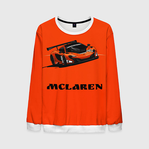 Мужской свитшот Mclaren / 3D-Белый – фото 1