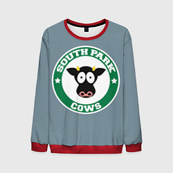 Свитшот мужской Коровы вперед, цвет: 3D-красный