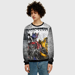 Свитшот мужской Оптимус и Бамблби, цвет: 3D-черный — фото 2
