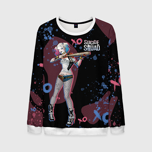 Мужской свитшот Art Harley Quinn SS 2016 / 3D-Белый – фото 1