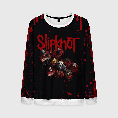 Мужской свитшот SLIPKNOT СЛИПКНОТ Z / 3D-Белый – фото 1