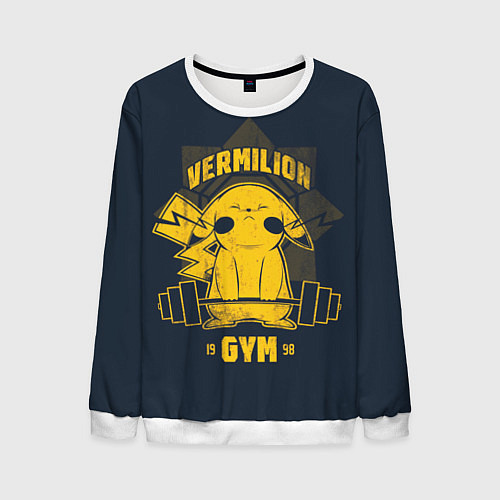 Мужской свитшот Vermilion gym / 3D-Белый – фото 1