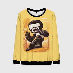 Свитшот мужской Танкист Tankman, цвет: 3D-черный