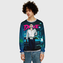 Свитшот мужской Райан Гослинг Драйв, цвет: 3D-меланж — фото 2