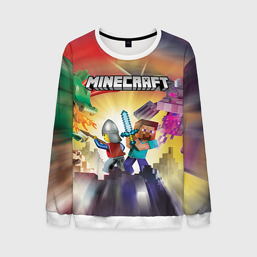 Мужской свитшот MINECRAFT МАЙНКРАФТ Z / 3D-Белый – фото 1