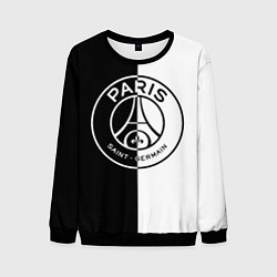 Свитшот мужской ФК ПСЖ PSG BLACK & WHITE, цвет: 3D-черный