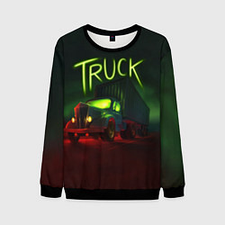 Свитшот мужской Truck neon, цвет: 3D-черный