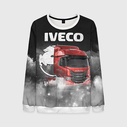 Мужской свитшот Iveco truck / 3D-Белый – фото 1