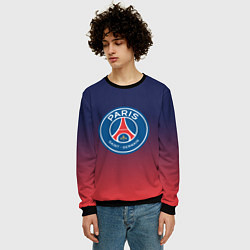 Свитшот мужской PSG ПСЖ PARIS SAINT GERMAIN, цвет: 3D-черный — фото 2