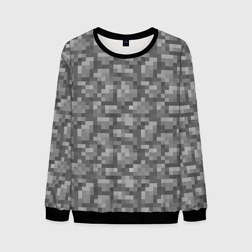 Мужской свитшот Булыжник / 3D-Черный – фото 1